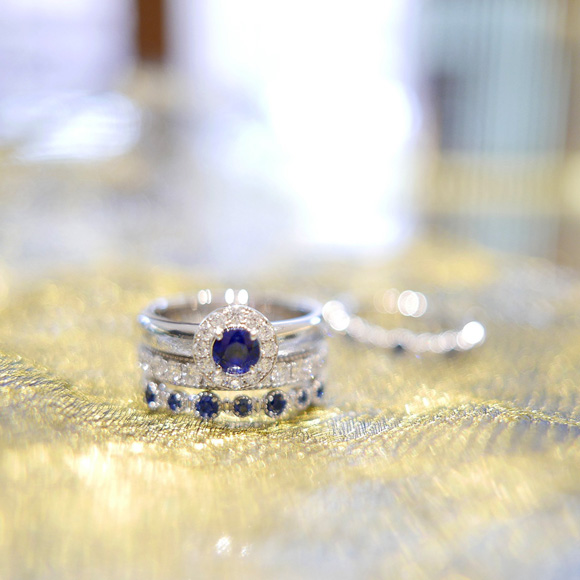 イサロイ「ブライダルリングVert d'eau　しずく」